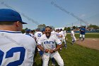 Baseball vs Babson  Wheaton College Baseball players celebrate their victory over Babson to win the NEWMAC Championship for the third year in a row. - (Photo by Keith Nordstrom) : Wheaton, baseball, NEWMAC